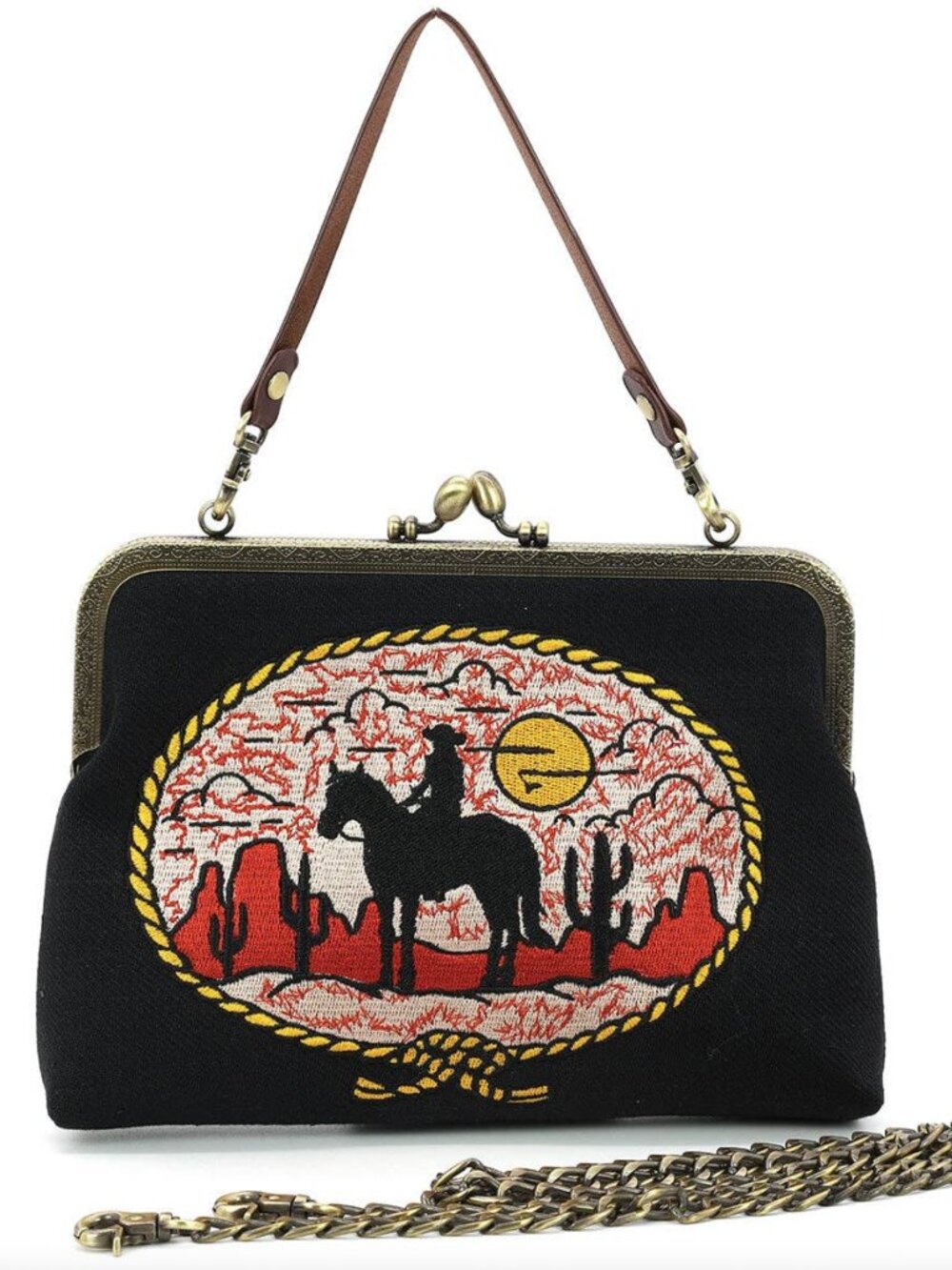 Cowgirl Kisslock Bag - Crossbody Purse